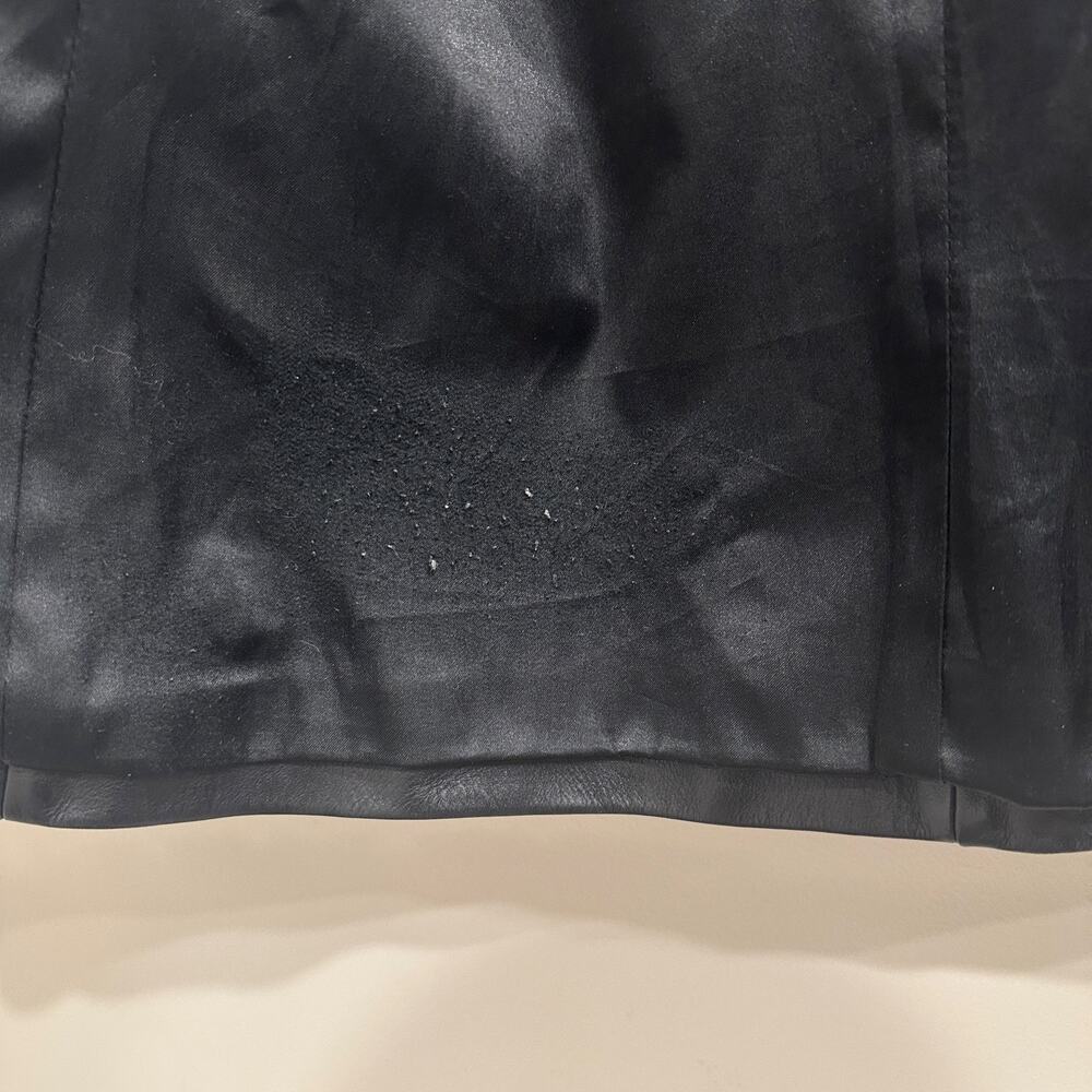 Vintage Y2K J. Crew Black Leather Shacket Minimalist Preppy Heritage Old‎ Money - Picture 12 of 16